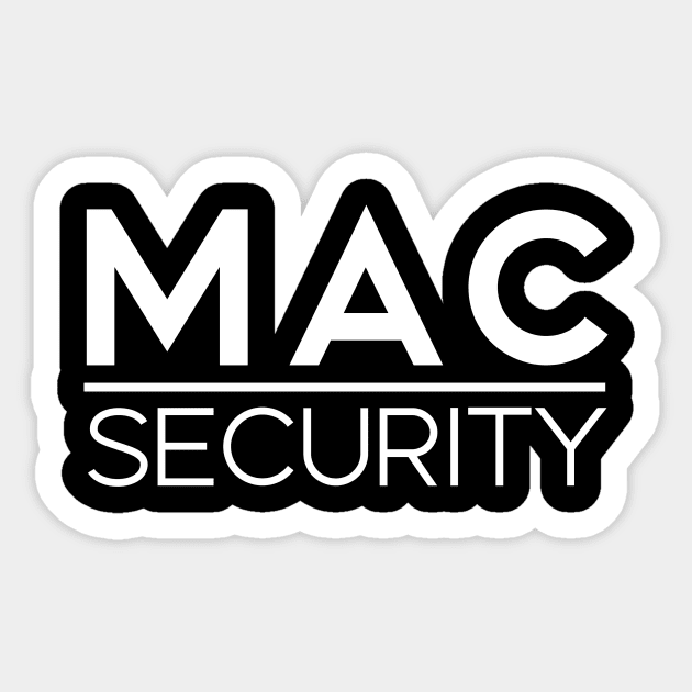 MAC Security Plain Sticker by AbigailDavies